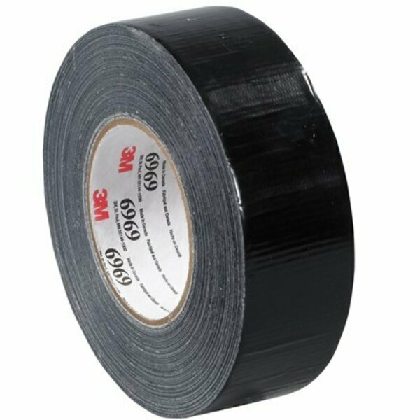 Bsc Preferred 2'' x 60 yds. Black 3M 6969 Duct Tape, 24PK S-3763BL